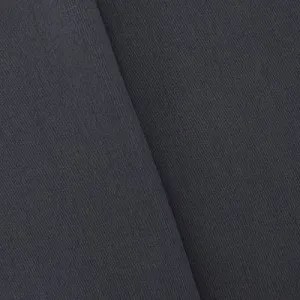 1 YD PC-Deep Cool Gray Wool Blend Twill Suiting Fabric