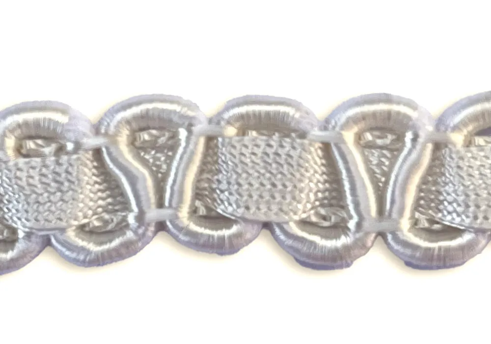 1/2" Beaded Pale Bone Gimp Trim (Made in Austria)