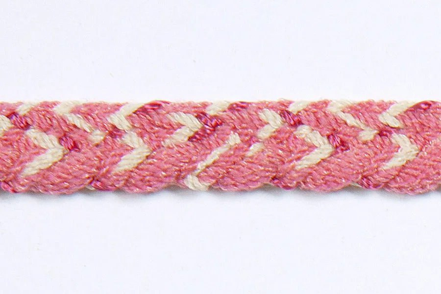 1/2" Carnation Pink Braided Trim