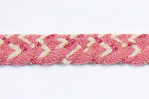 1/2" Carnation Pink Braided Trim