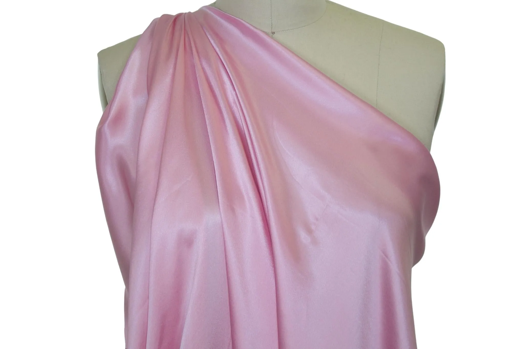 2 3/4 yards of Wide Italian Silk Charmeuse - Soft Pink