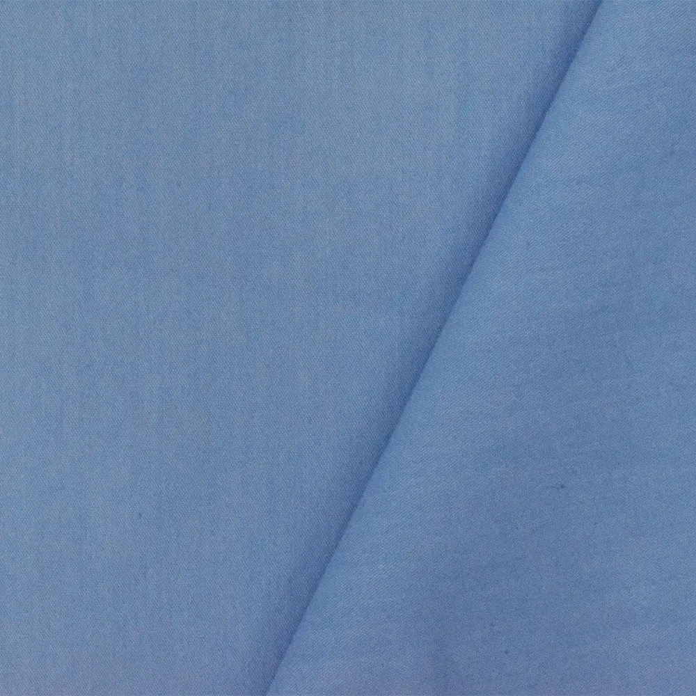 2 3/4 YD PC-Blue Solid Stretch Poly Broadcloth Woven Fabric