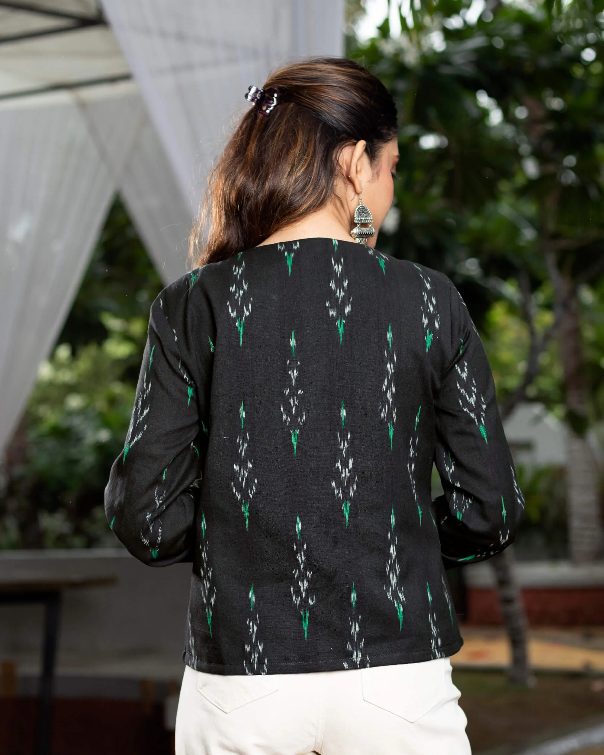 Abstract Ikat Jacket