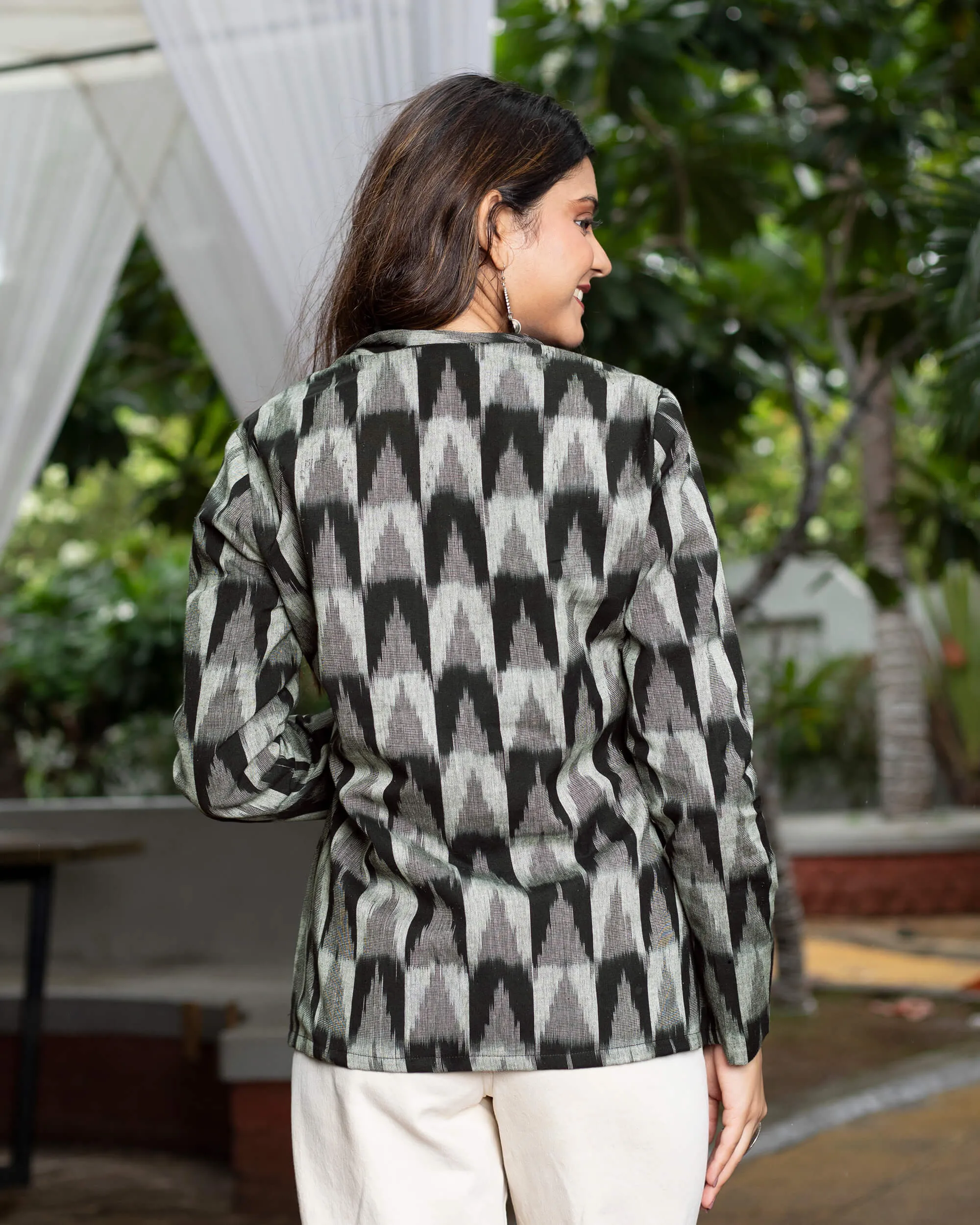 Abstract Ikat Jacket