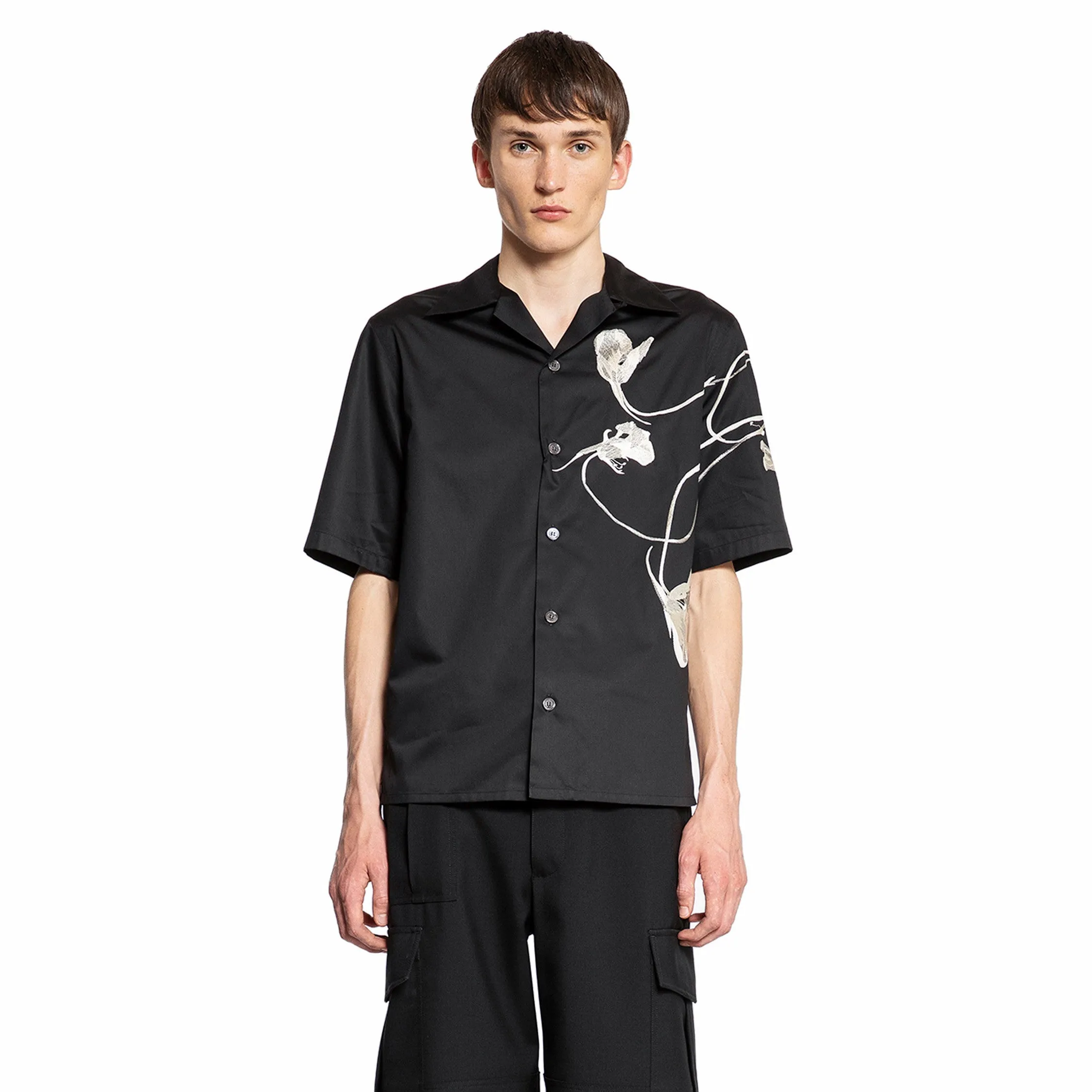 ALEXANDER MCQUEEN MAN BLACK SHIRTS