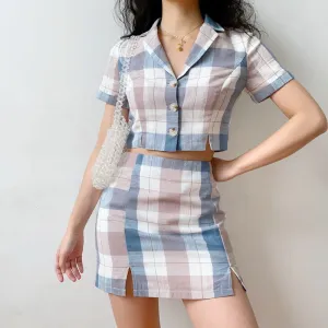 Beatrice Plaid Set