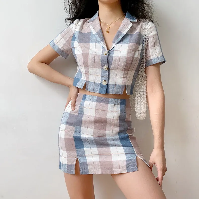 Beatrice Plaid Set