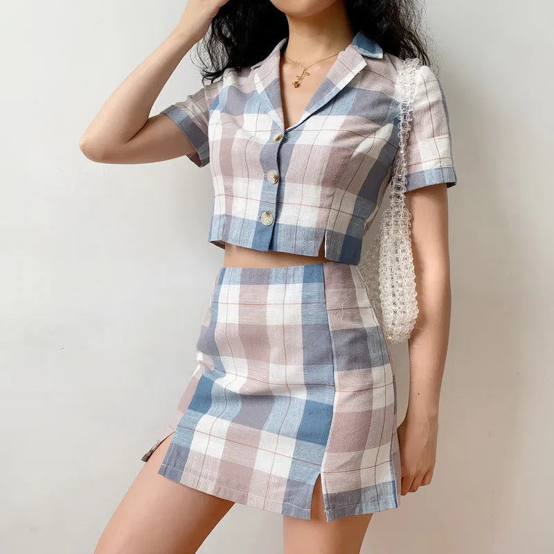 Beatrice Plaid Set