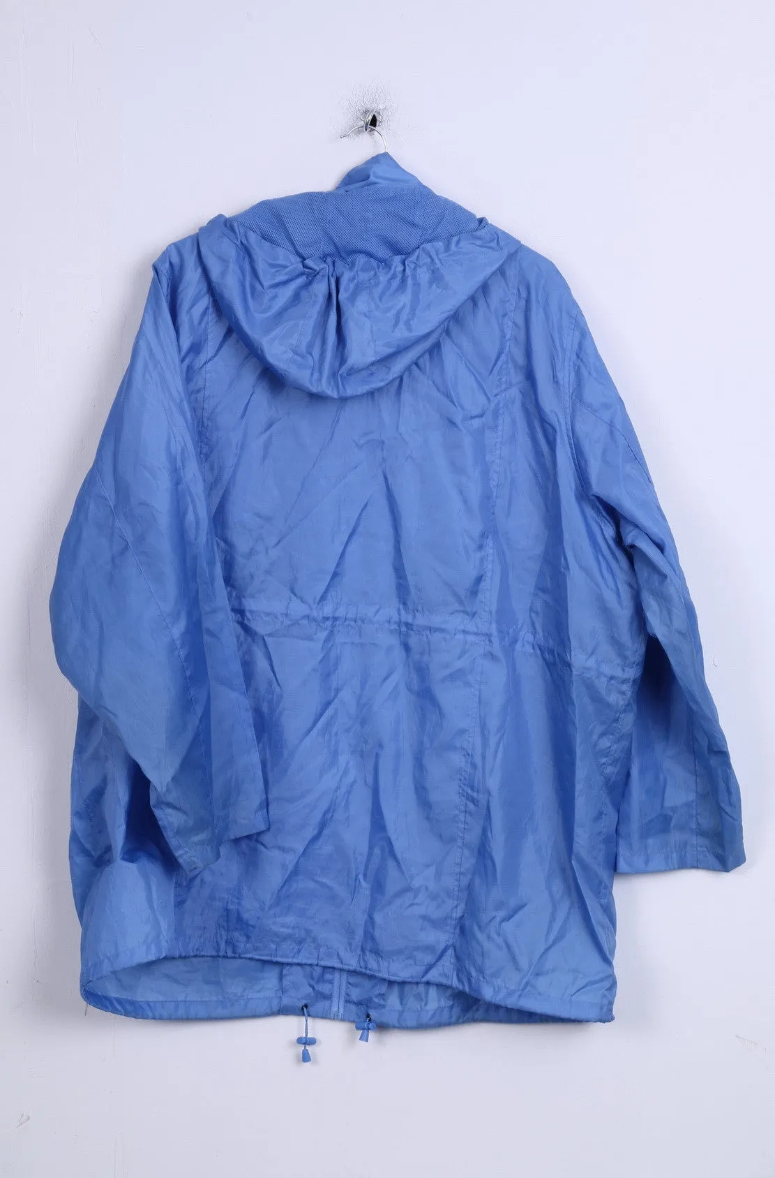 Being Casual Womens 26 XXL Jacket Blue Light Top Hood Full Zipper Two Pockets