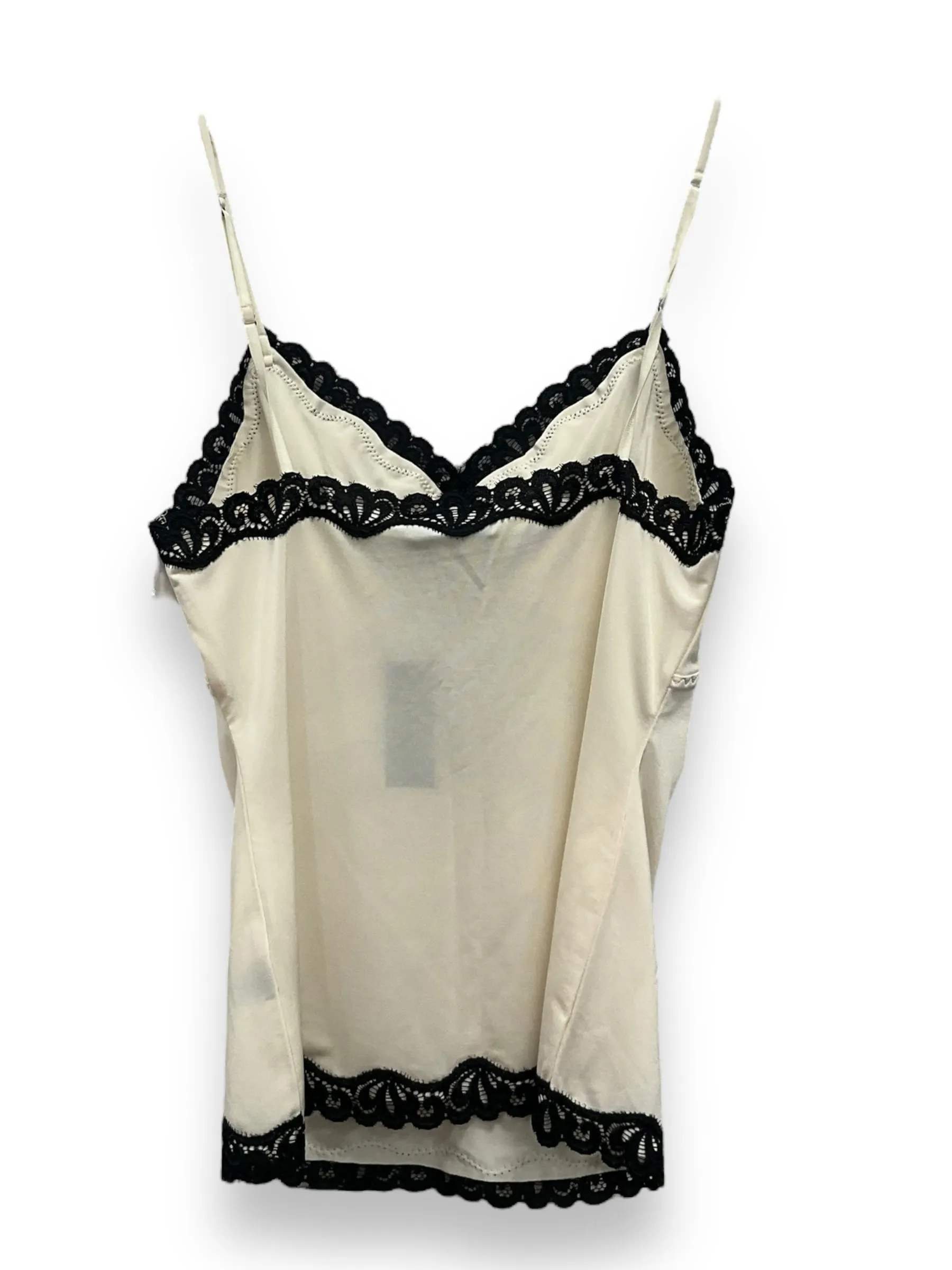 Black & Cream Tank Top Limited, Size Xs