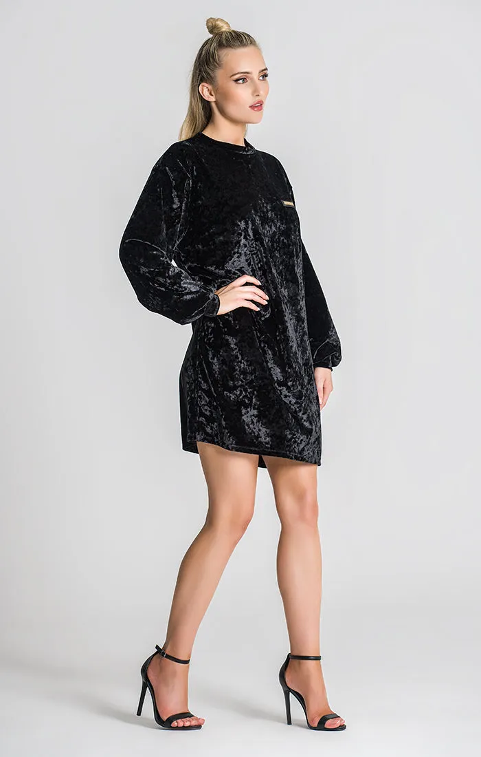 Black Brividi Sweat Dress