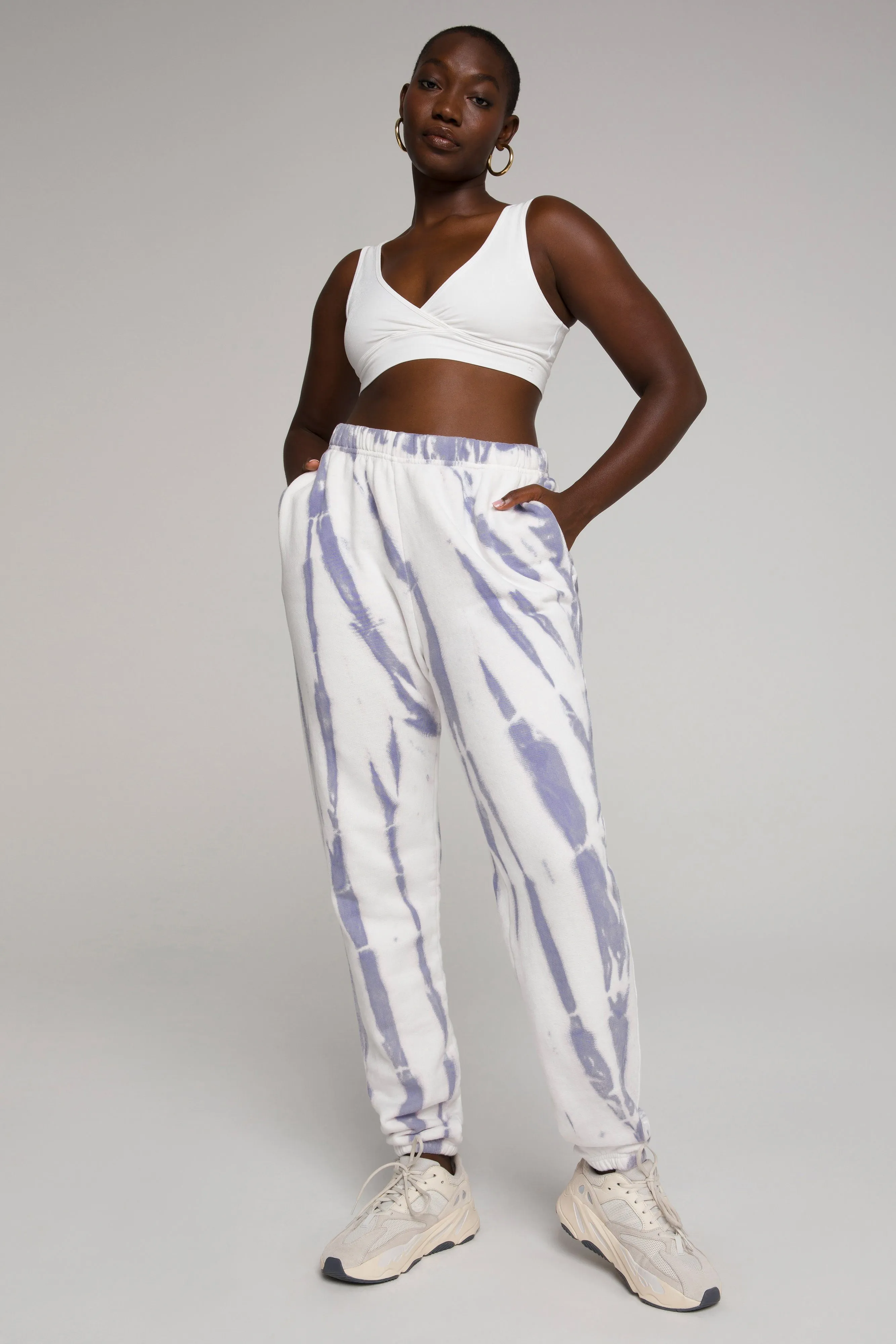 BOYFRIEND SWEATPANTS | LILAC TIE DYE001