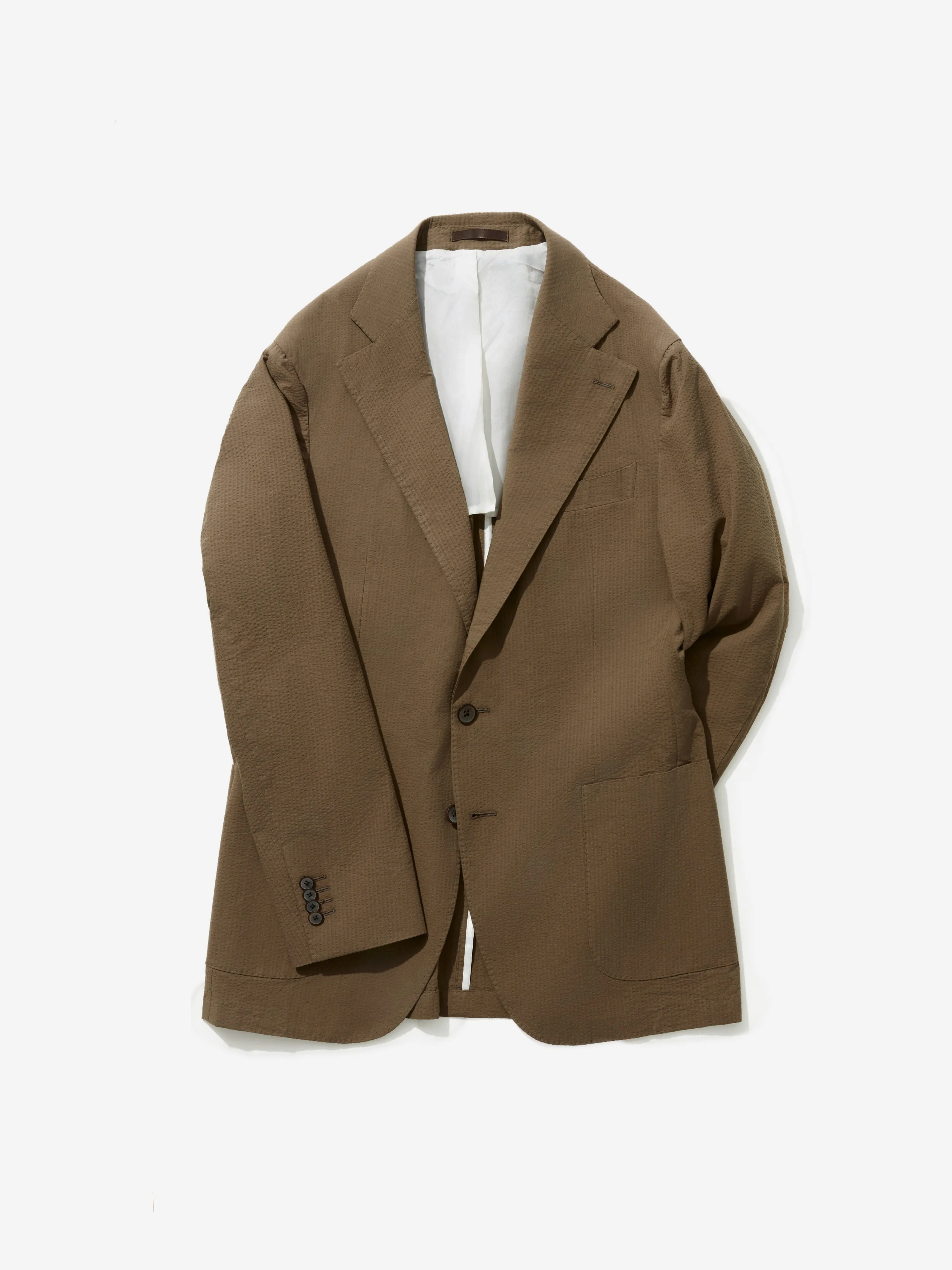 Brown Seersucker Jacket