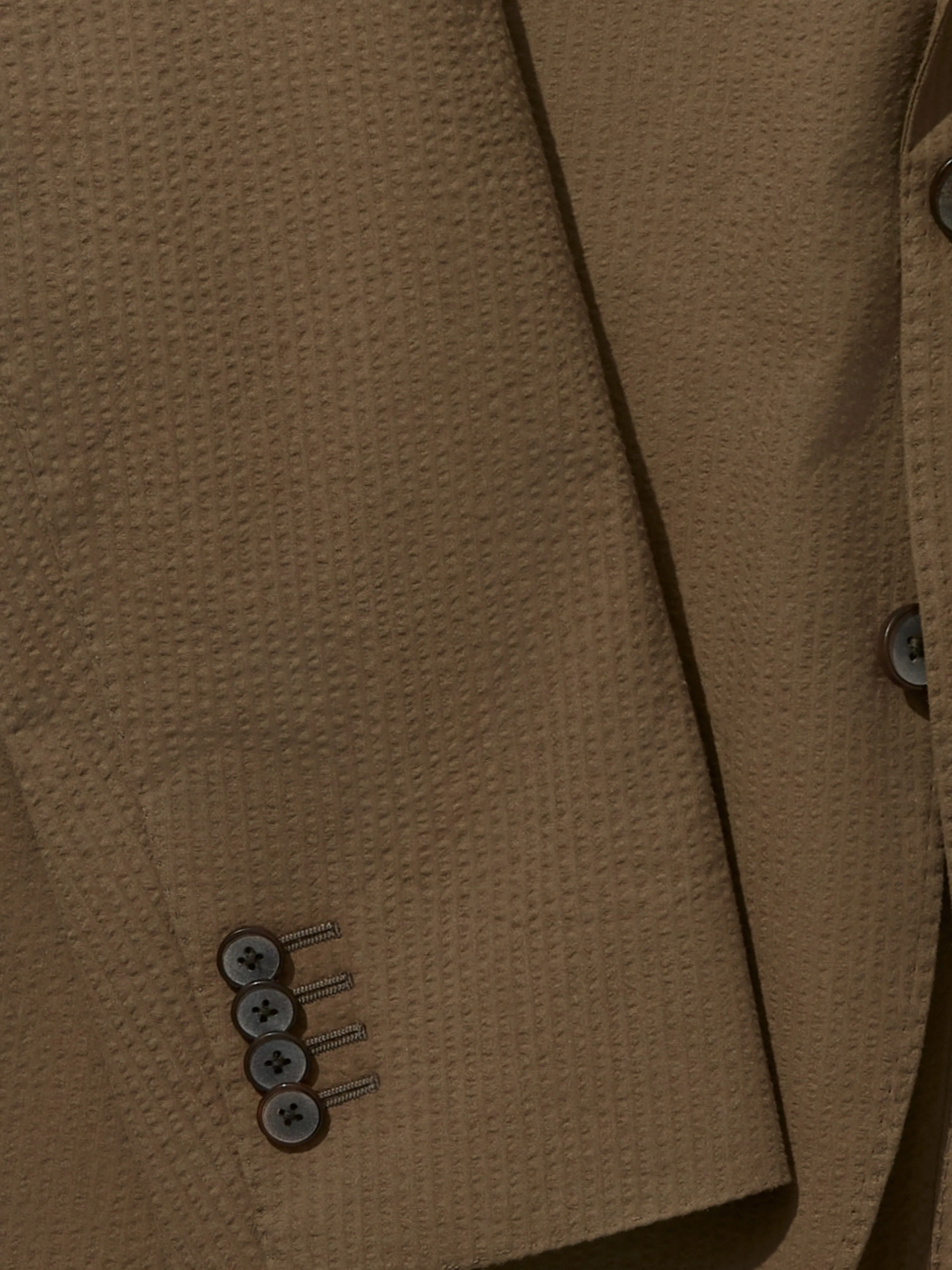 Brown Seersucker Jacket