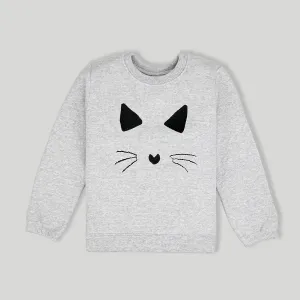 C1077 ZR Cat Grey Sweatshirt