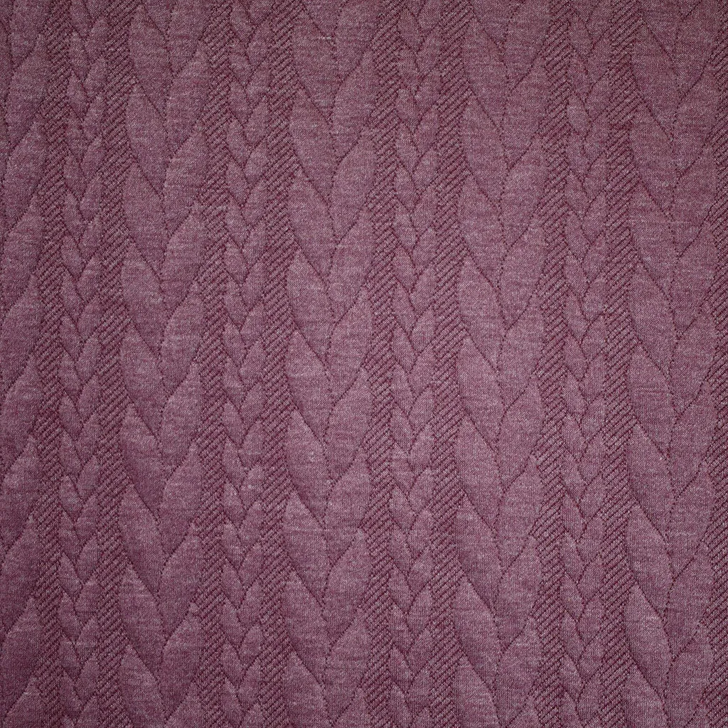 Cable Stripe Quilted Double Knit Orchid