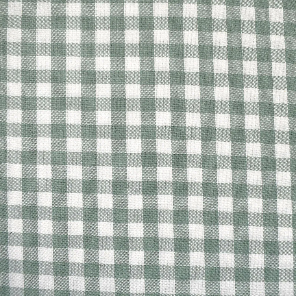 Camp Gingham Small Check Yarn Dyed Cotton Scout Green