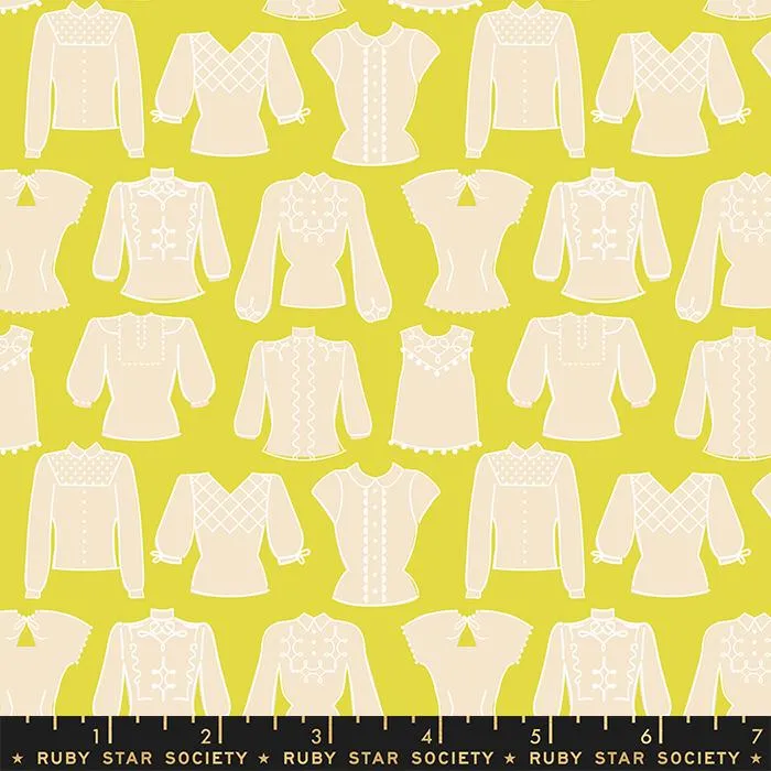 Citron Blouses Shirts Dresses - First Light - Quilting Cotton - 1/2 Meter