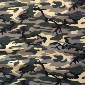 Classic Camo Microfiber Boardshort Fabric - 28" Remnant