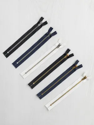 Closed-End YKK Jeans Zipper with Metal Teeth