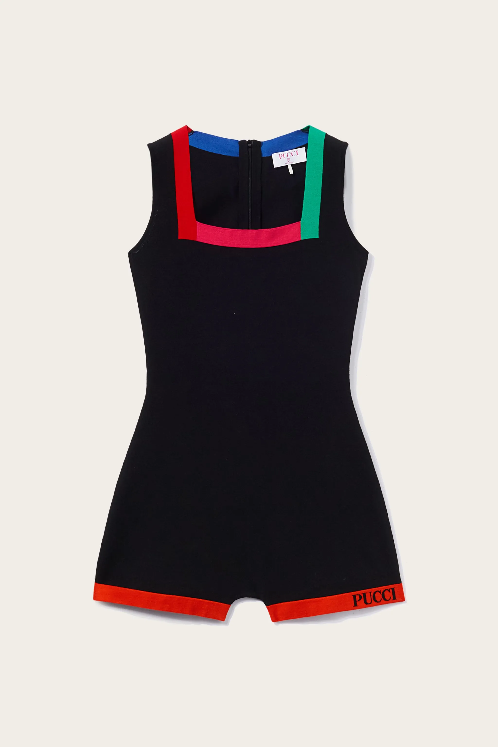 Optimized title: Trendy Colourblock Sleeveless Playsuit for Women