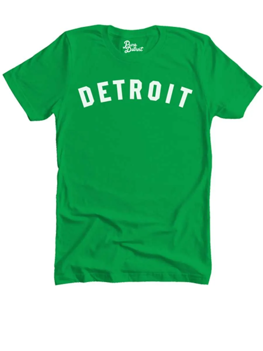 Detroit Classic Unisex T-shirt - White / Irish Green