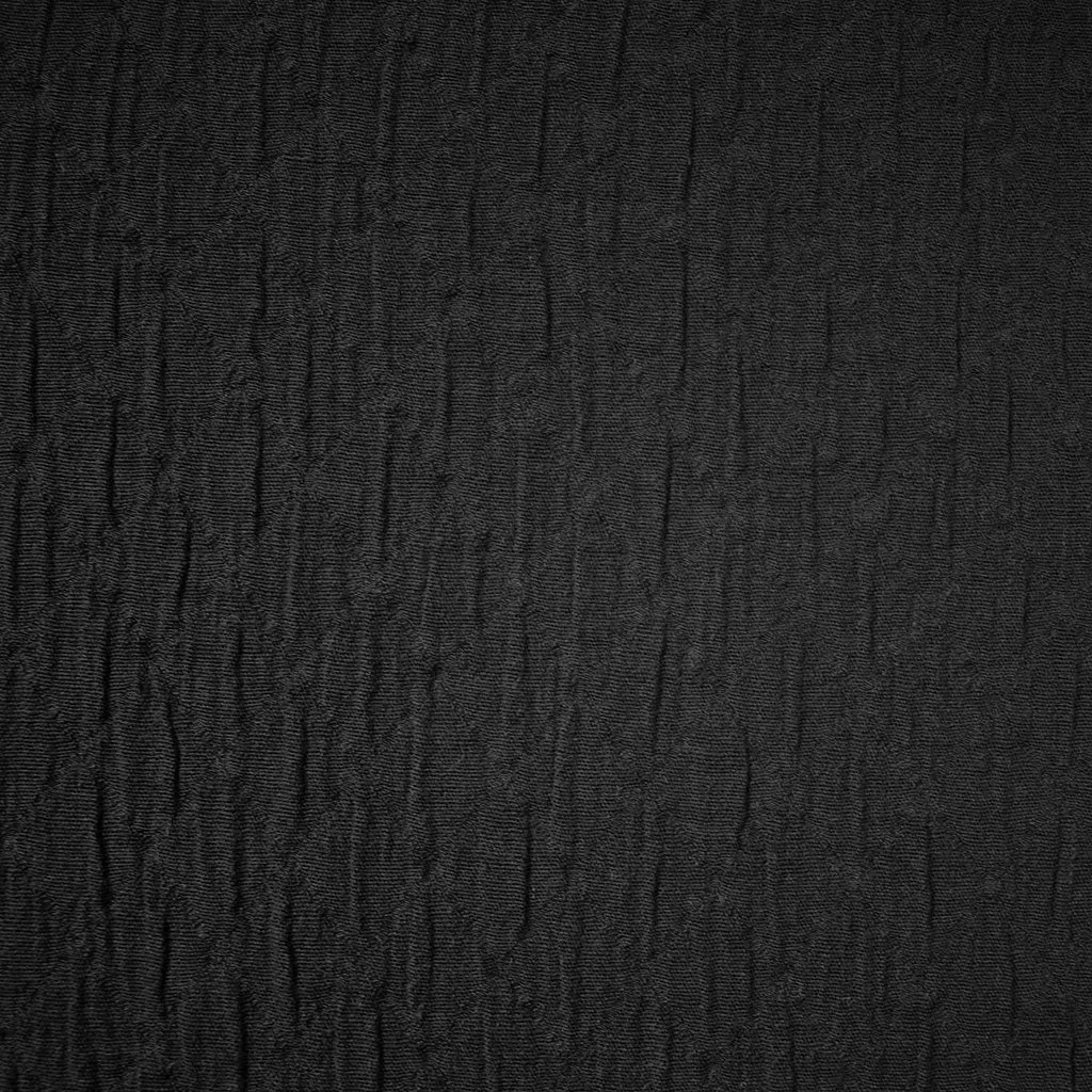 Diamond Quilt Textured Cotton Jacquard Solid Black