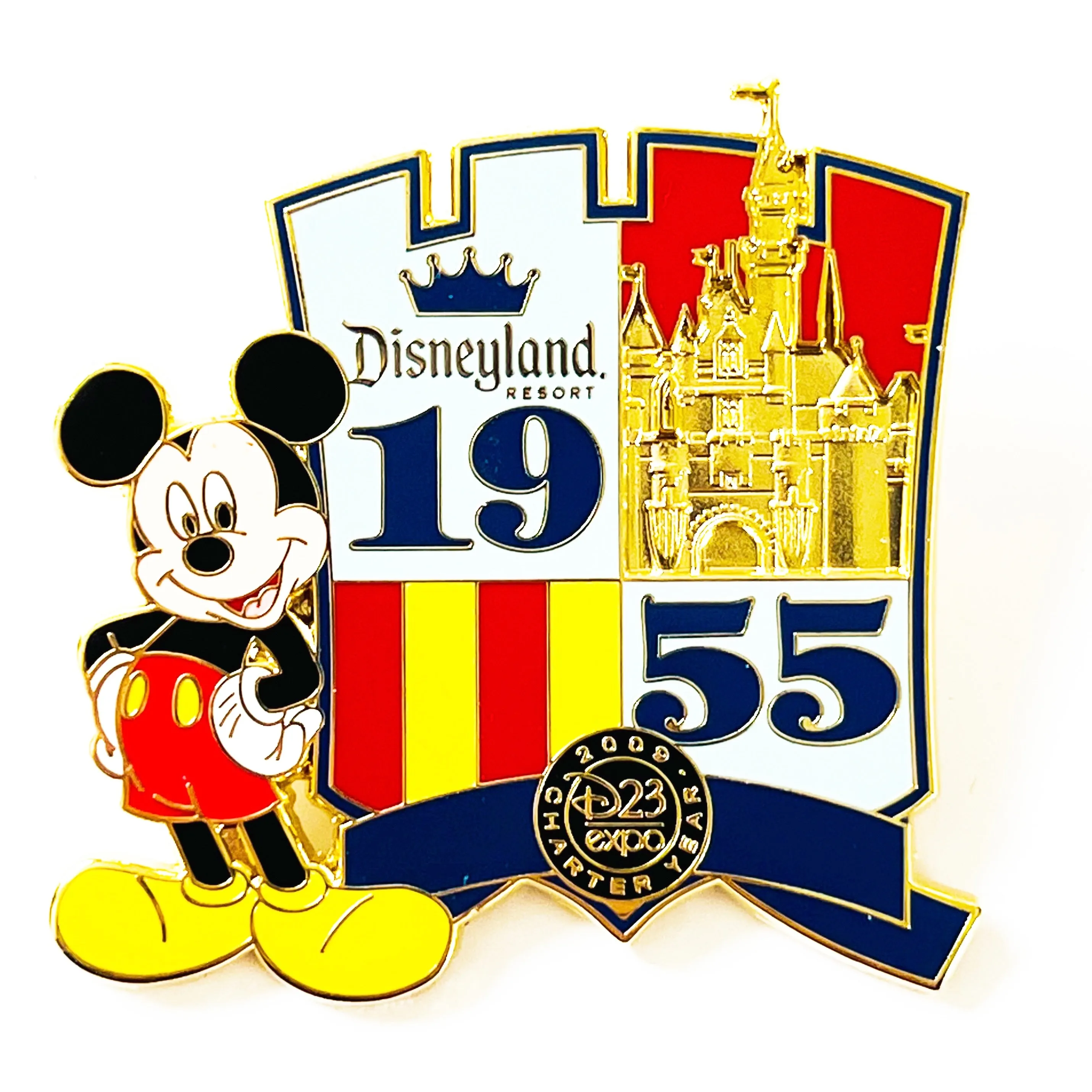 Disney D23 Expo Magical Destinations Mickey Mouse 1955 Limited Release Pin