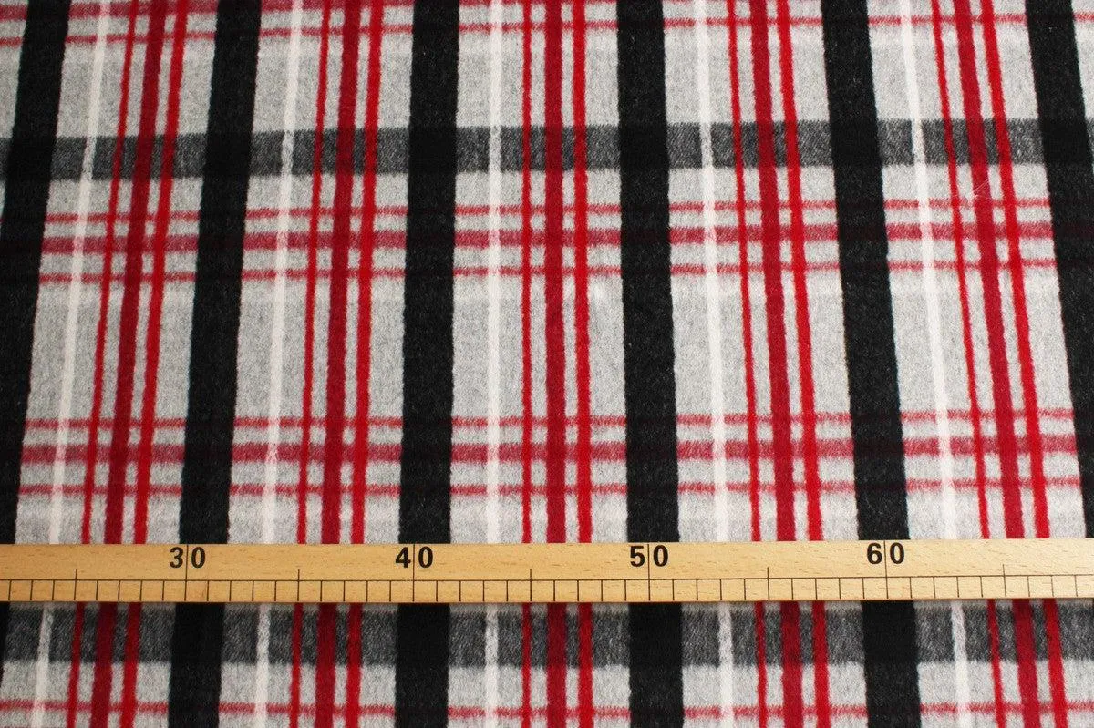 Extra Soft Wool Blend for Outwear - Multicolor Checks