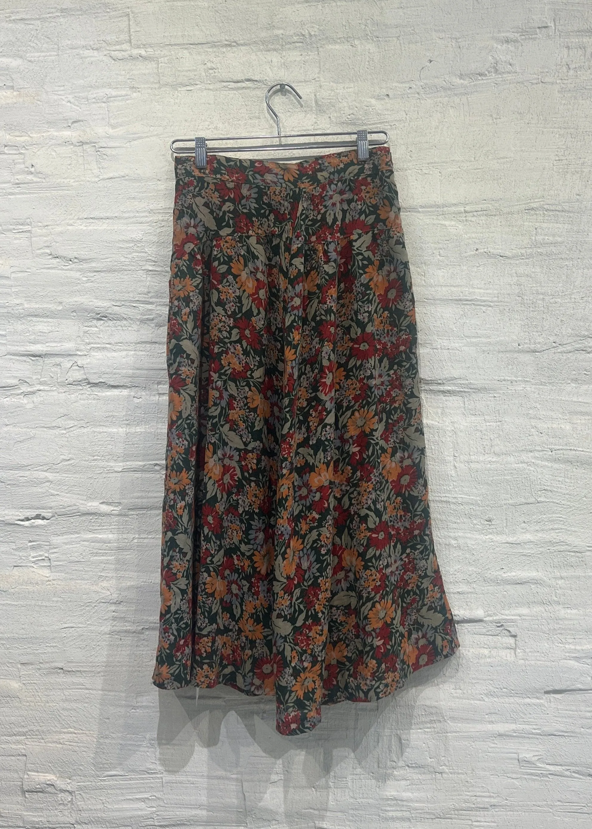 Floral Ankle Length Skirt -Vintage/Used