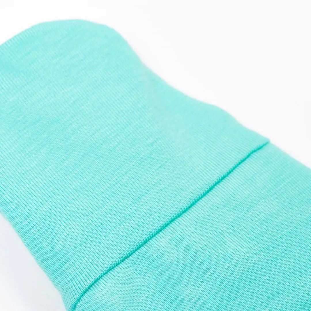 Footed sweat pants "Sweat Mint/Apricot"