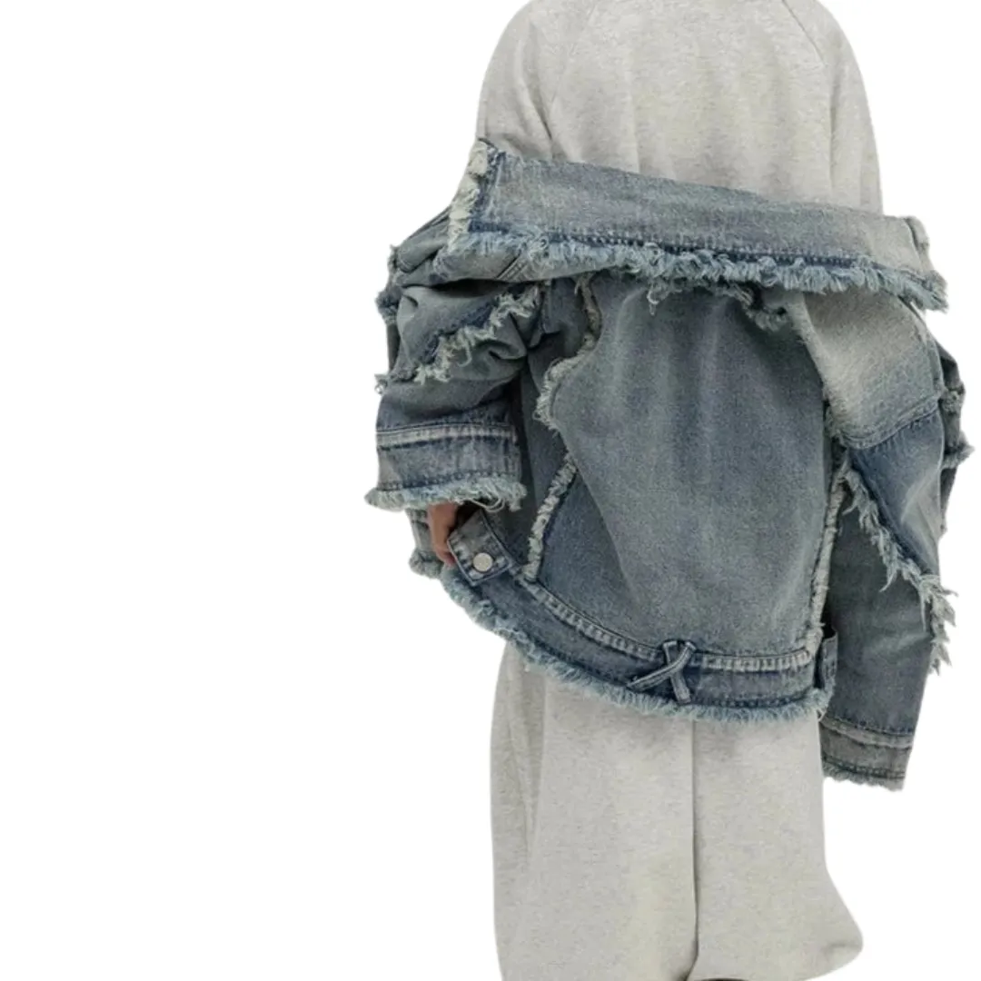 Fringe Line Denim Jacket