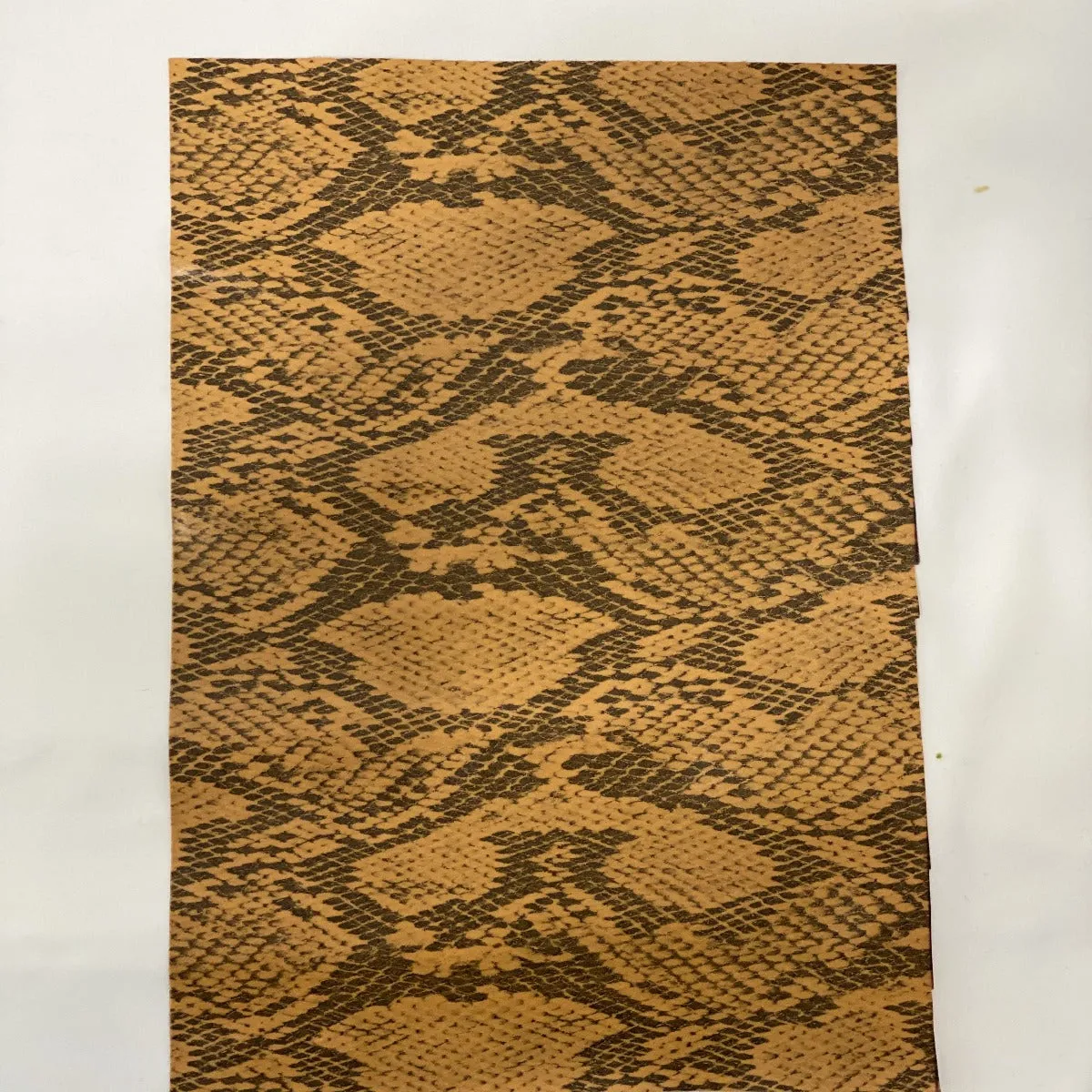 Gold Piuma Snake Skin Vinyl Fabric