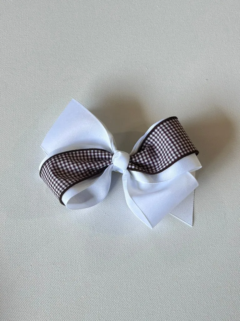 Hair Accessories Brown Gingham