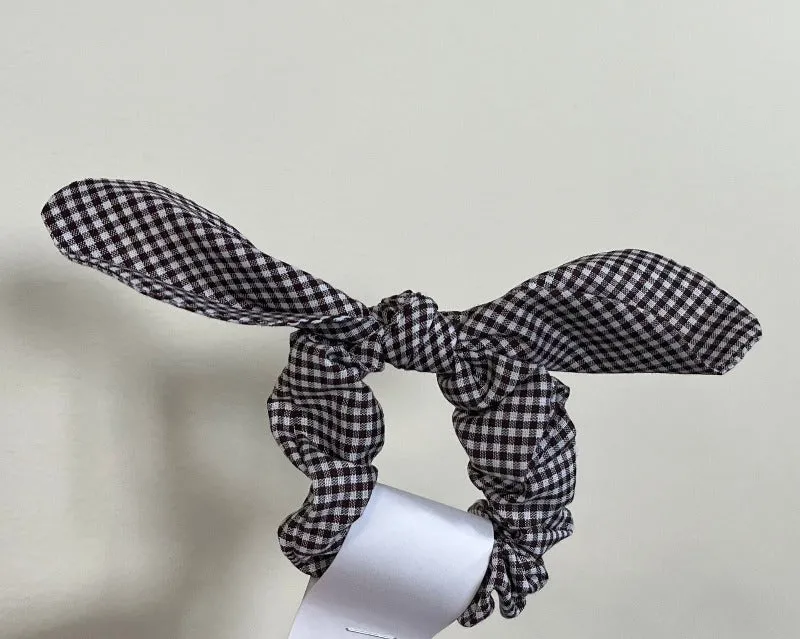 Hair Accessories Brown Gingham