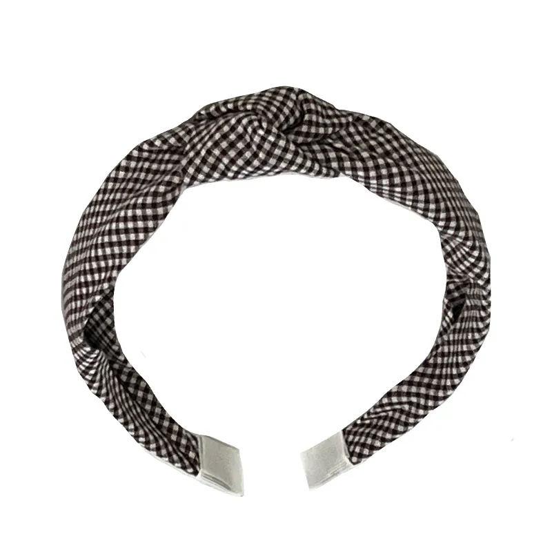 Hair Accessories Brown Gingham