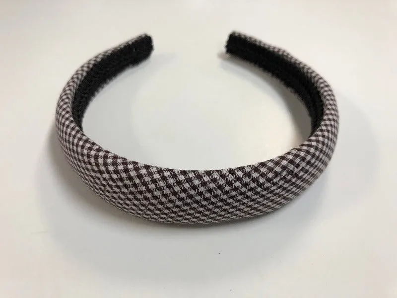 Hair Accessories Brown Gingham