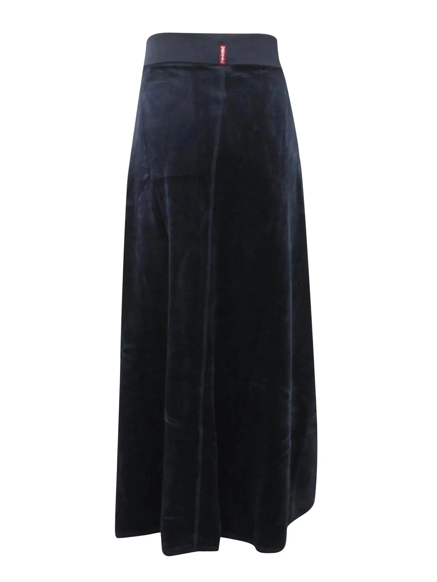 Hard Tail Rolldown Waist Velour Sweep Skirt V-128