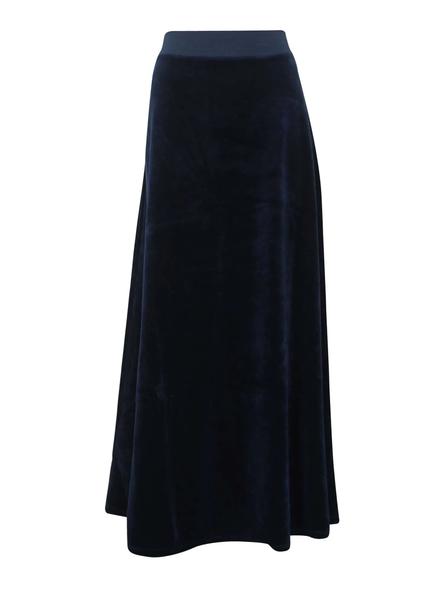 Hard Tail Velour Maxi Flare Skirt (V-213)