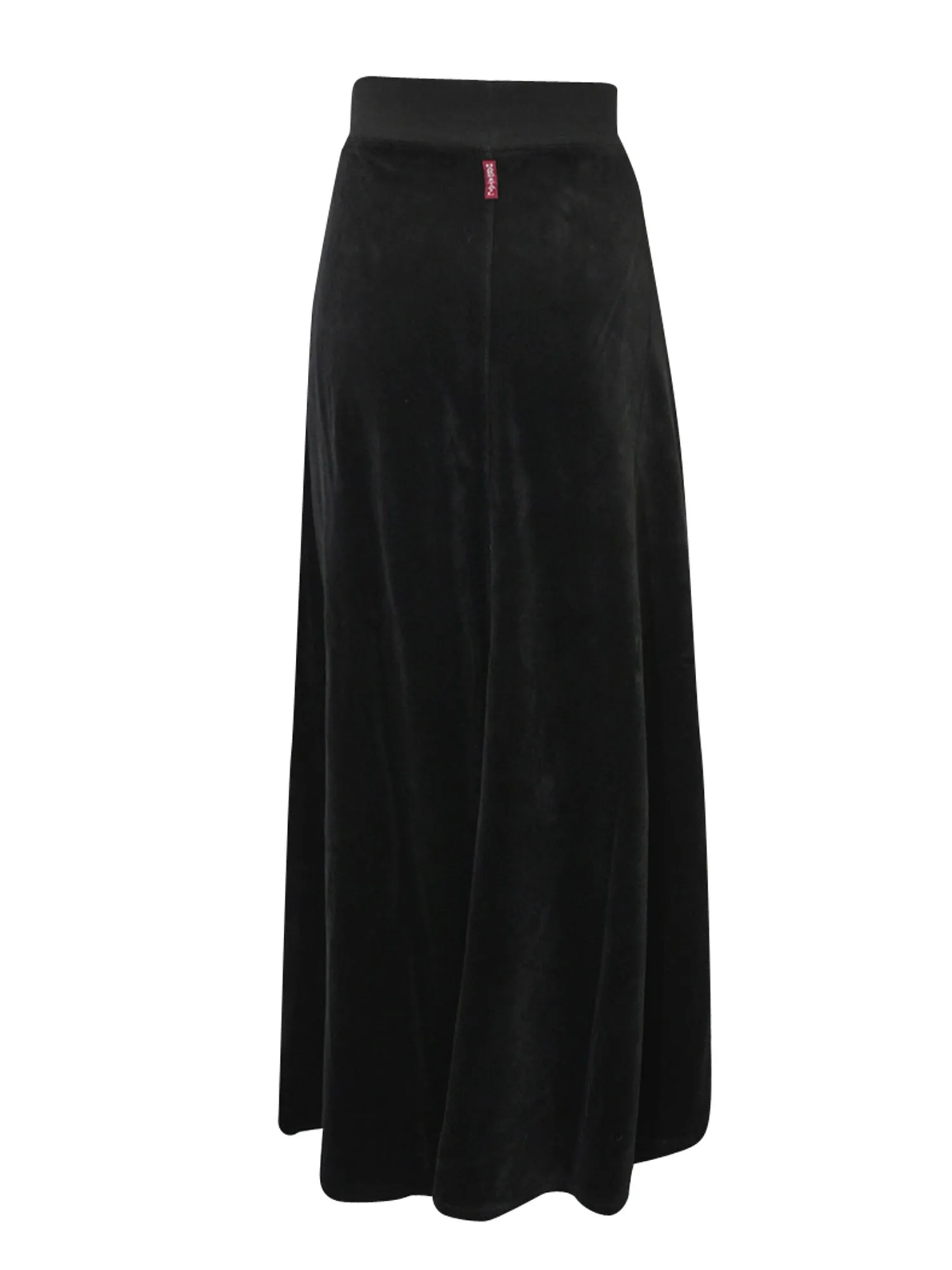 Hard Tail Velour Maxi Flare Skirt (V-213)