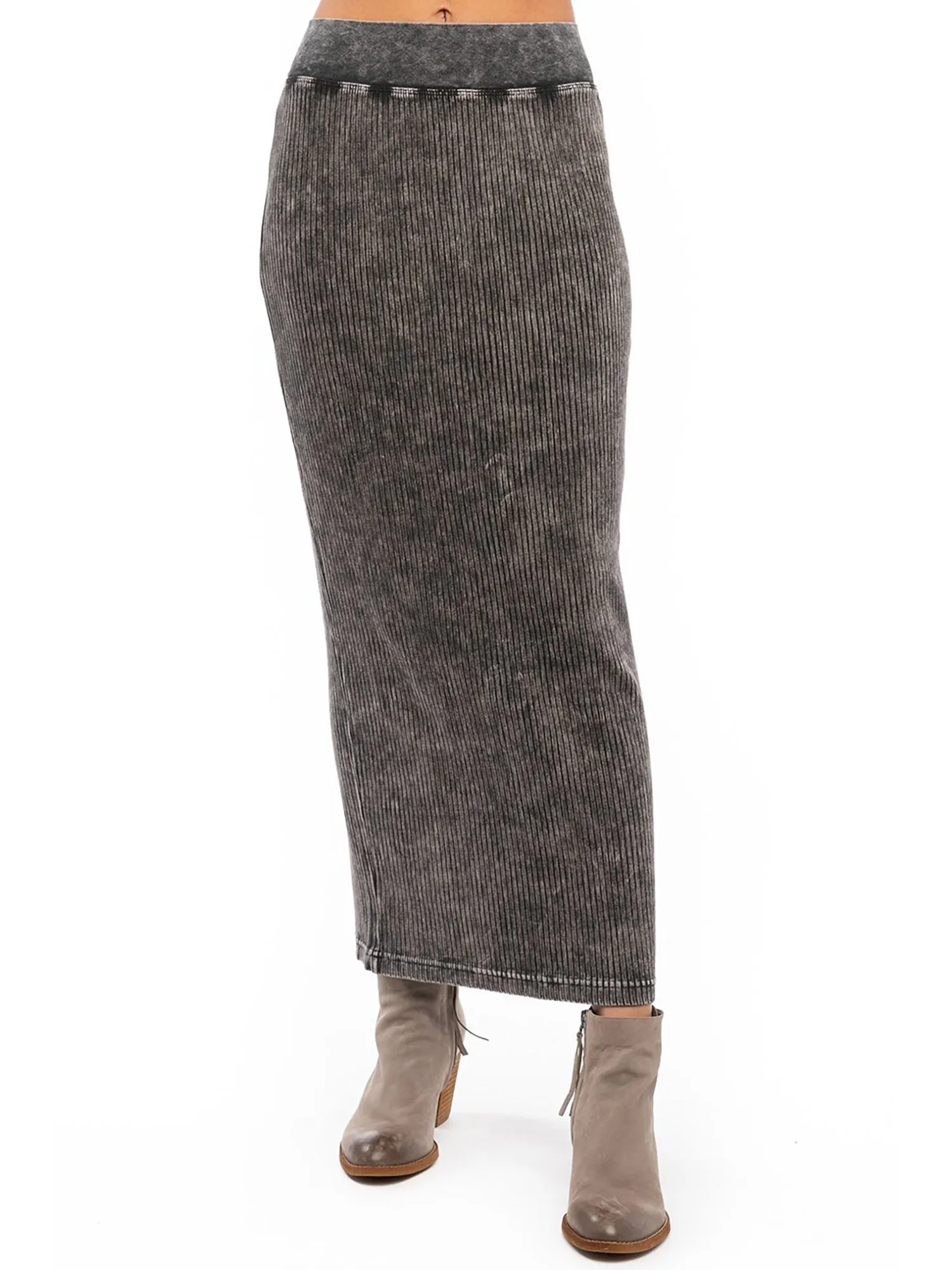 Hard Tail Wide Ribbed Column Skirt (CMR-05)