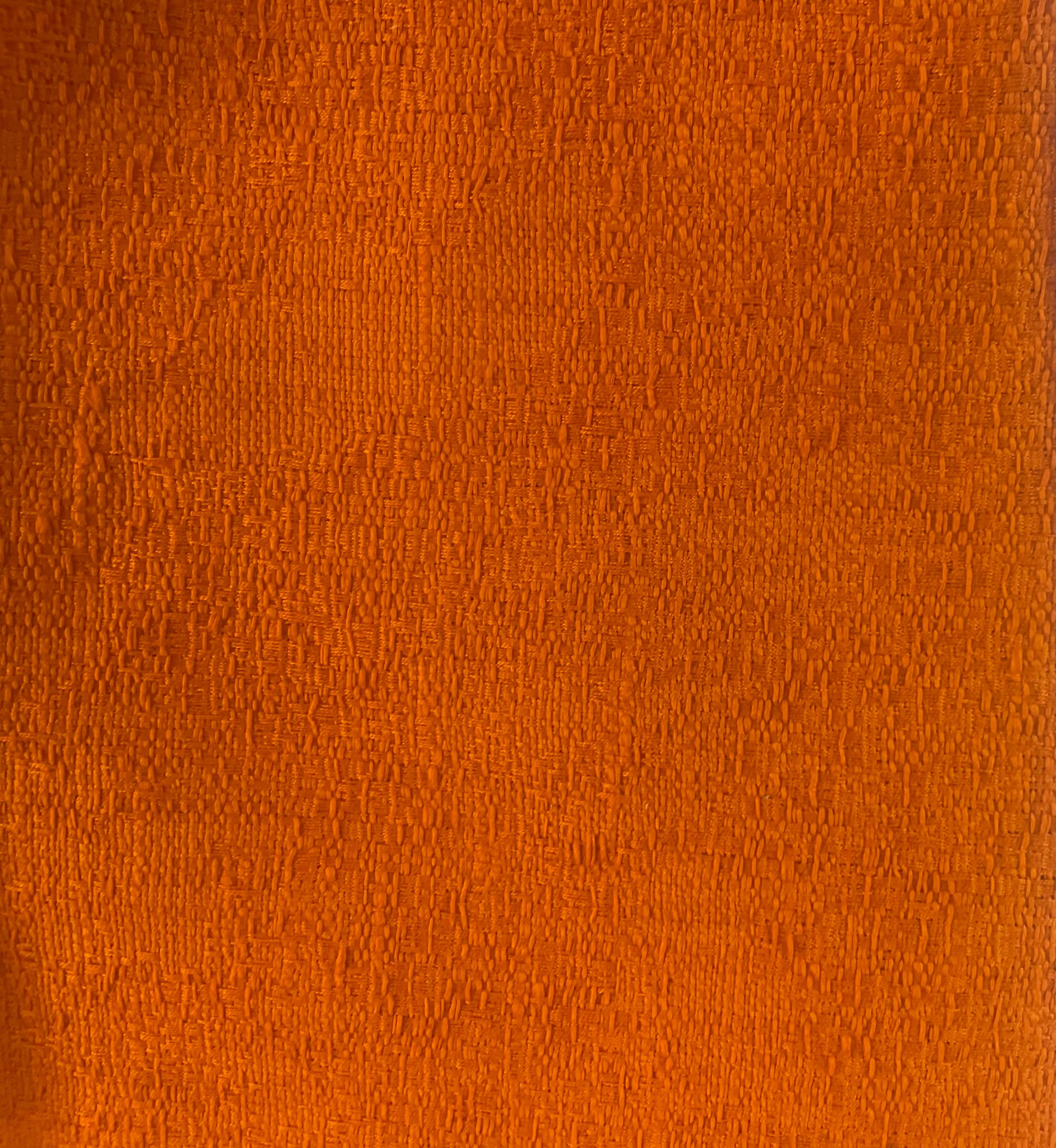 Italian Textured Woven Cotton - Tangerine