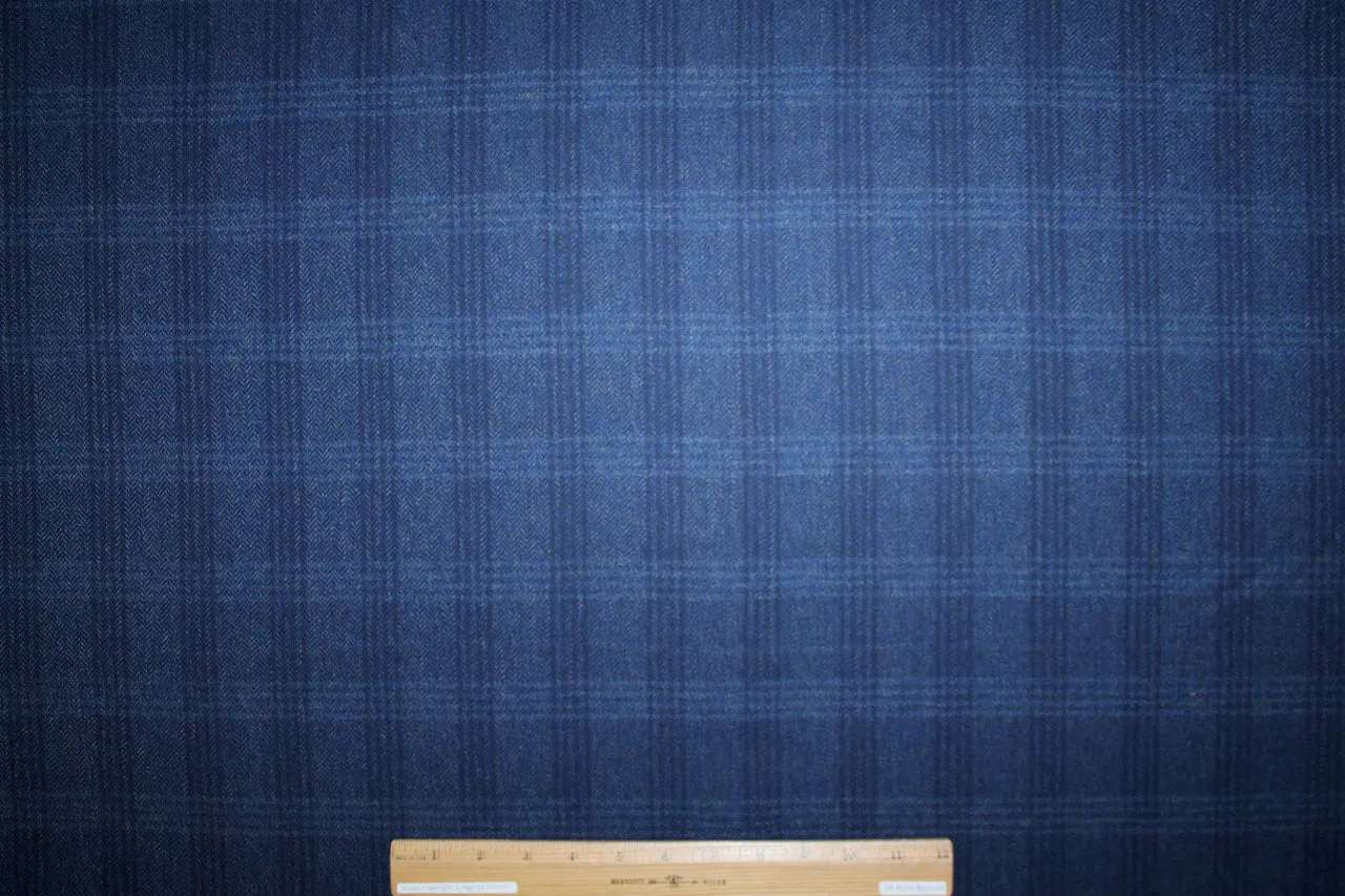 J0seph Abb0ud Plaid Cashmere Blend Flannel - Blues