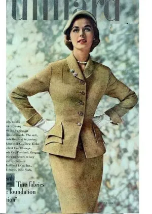 Julie Vintage Suit With Pencil Skirt