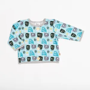 Lined baby jacket "Monsters/Grey"