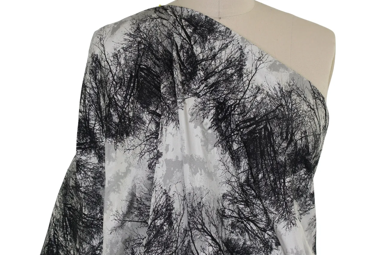 Look - Up in the Sky! Reversible Brocade - Gray/Black/White