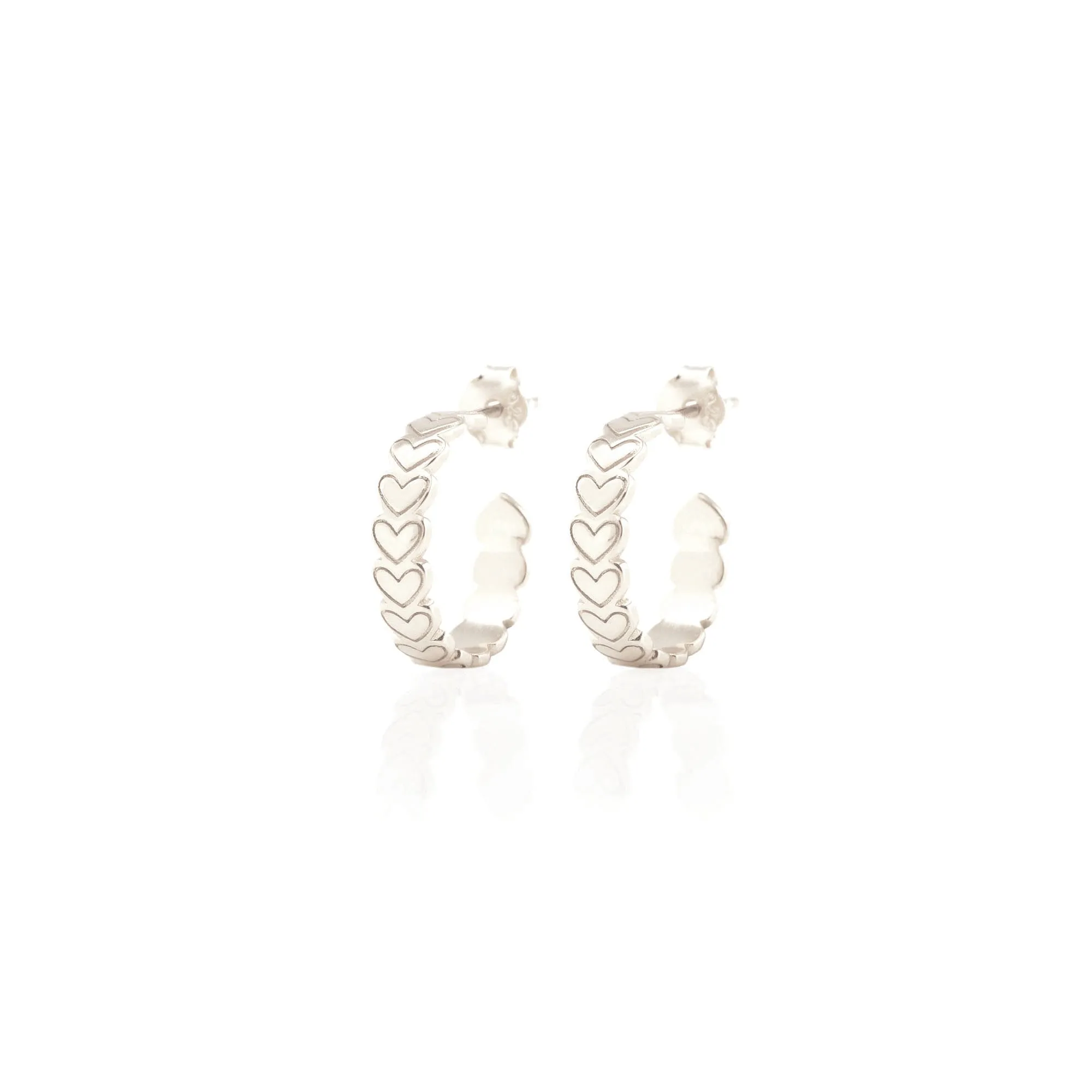 Love Eternal Heart Hoop Earrings