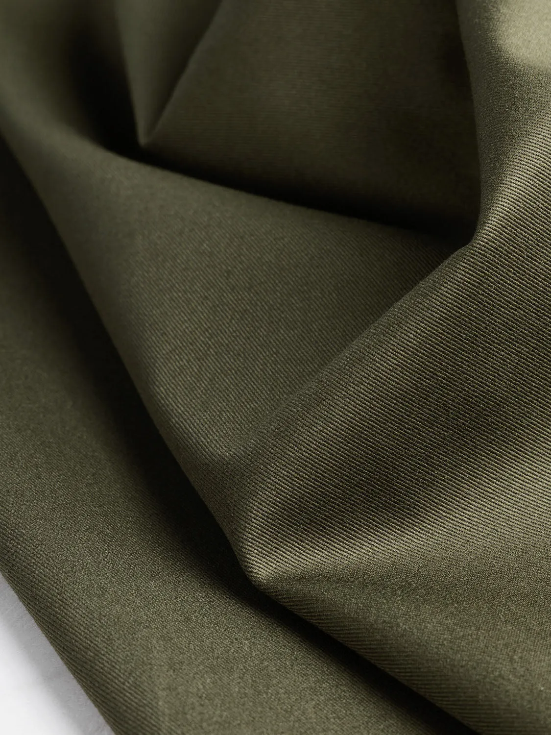 Midweight  Organic Cotton Twill - Olive - Swatch