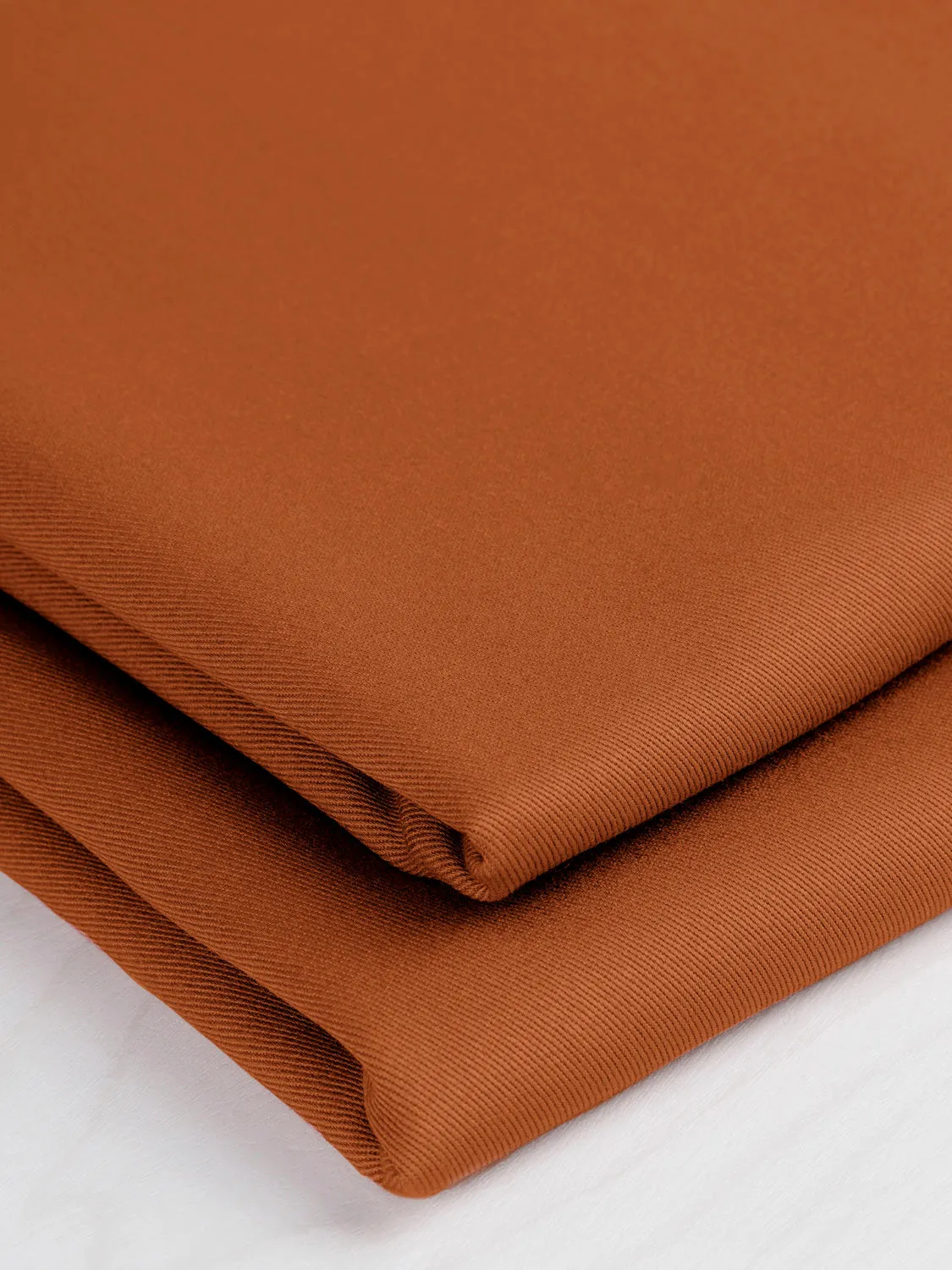 Midweight Organic Cotton Twill - Sweet Potato - Swatch