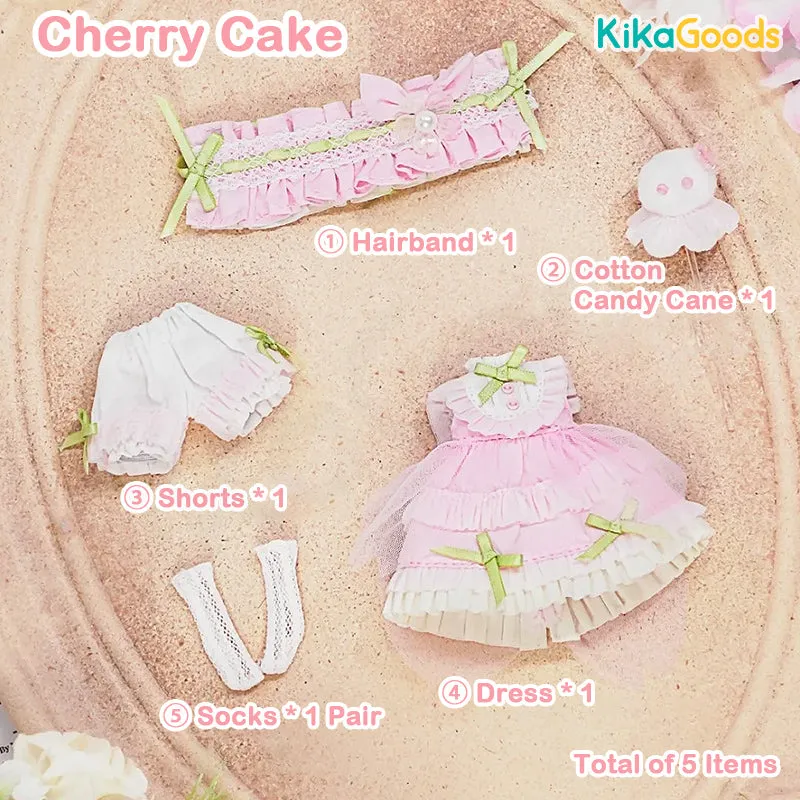 Minty Series Cherry Cake 1/12 BJD Limited Clothing Set【Shipped in Oct./Nov. 2024】